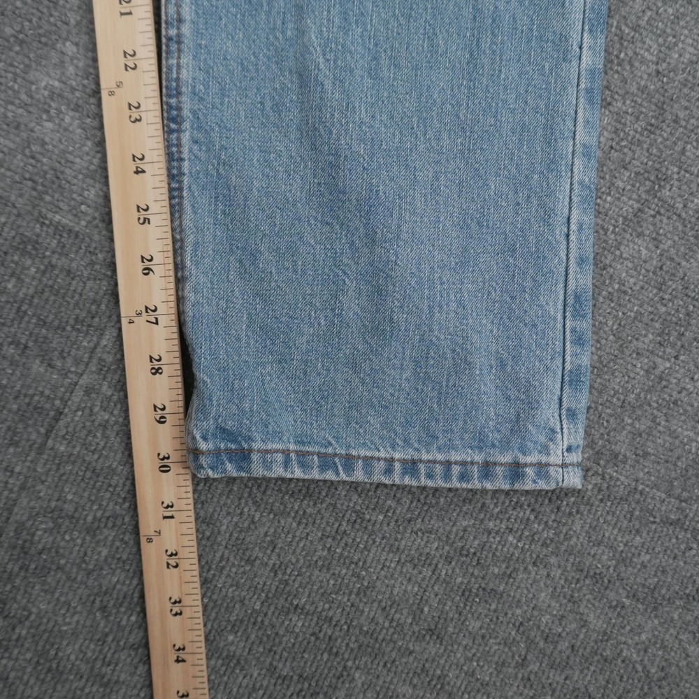 Carhartt Jeans Womens 12/30 Light Wash Blue WB160 Relaxed Straight Leg Denim - Picture 7 of 12